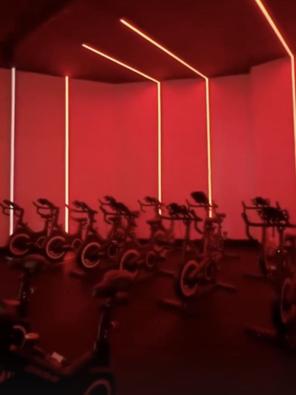 Cycling studio at No Limits Fitness Club